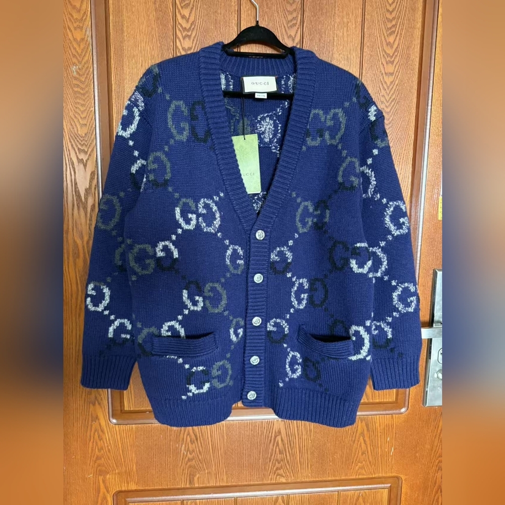 Gucci GG Wool-Blend Cardigan
